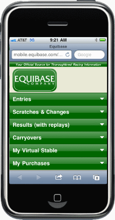 Equibase Results Charts