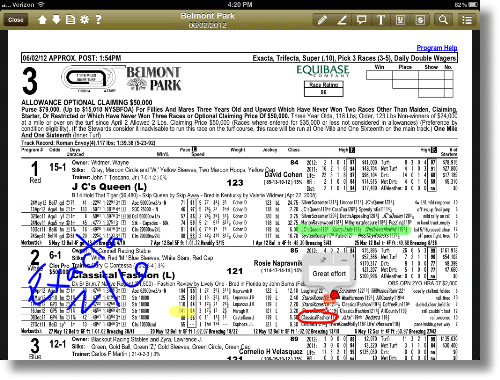 Equibase Race Results Full Chart